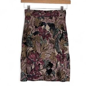 La Belle vintage floral mini skirt